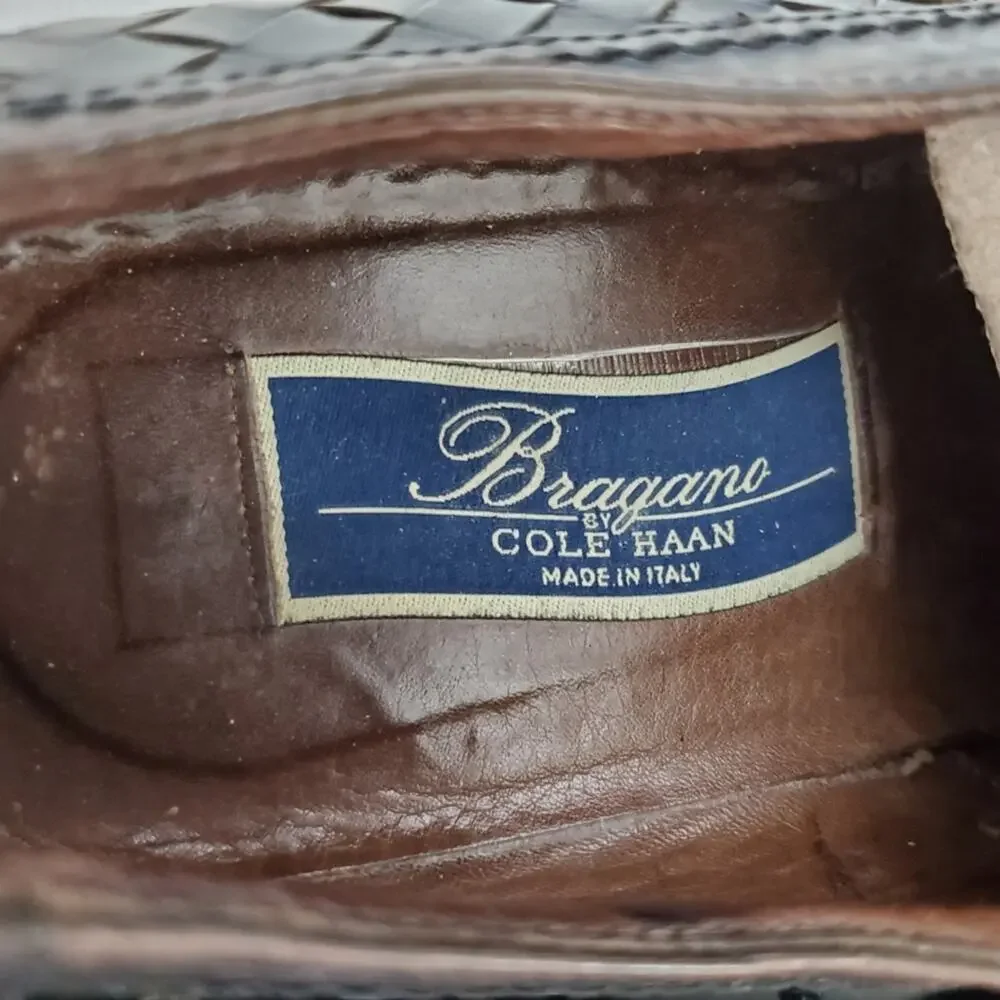 Vtg Bragano by Cole Haan | Woven Leather Lace Up Loafer Oxfords